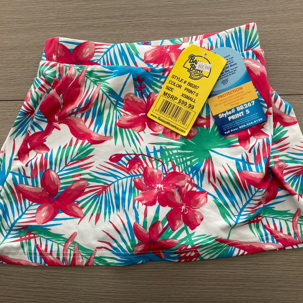Bimini Bay Women's Floral Skorts - Pink, Green, Blue